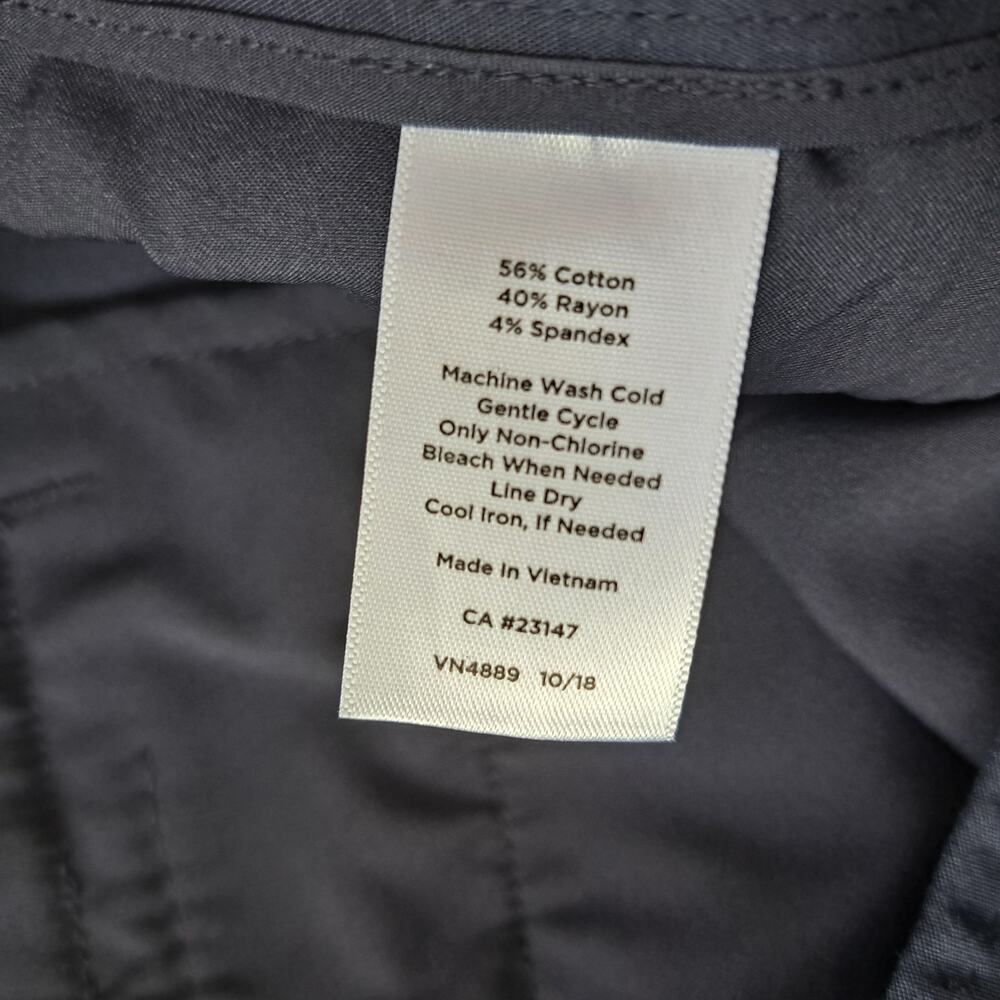 TALBOTS Navy Blue Hampshire Ankle Pant Size 8 Business Casual - Picture 9 of 9